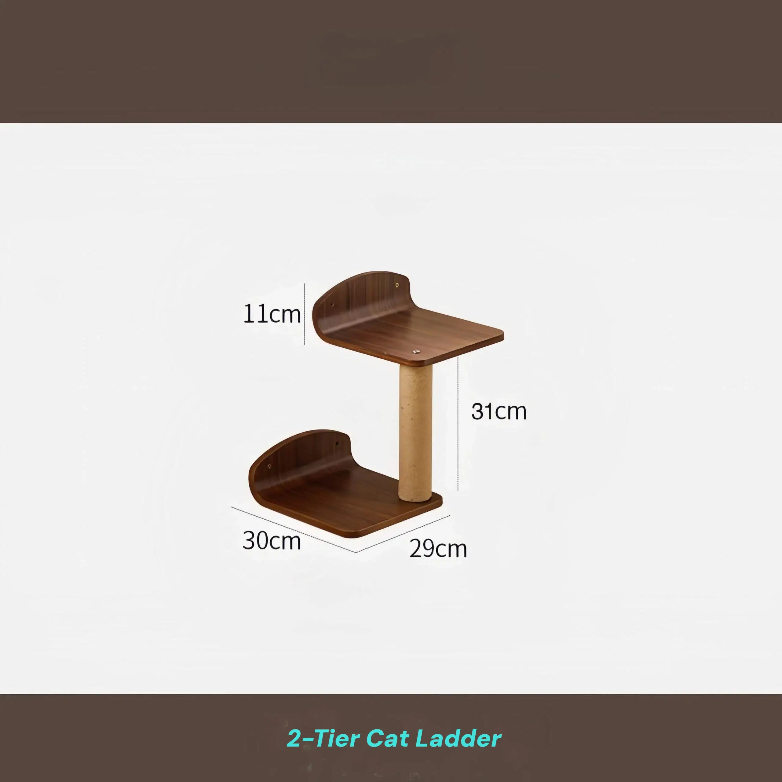 Zoiazoo Wall-Mounted Solid Wood Cat Wall System – Space-Saving Home Cat Climber with Moon Bed, Sun Pod, Steps, Slide, Ladder, Scratching Post & Cat Run