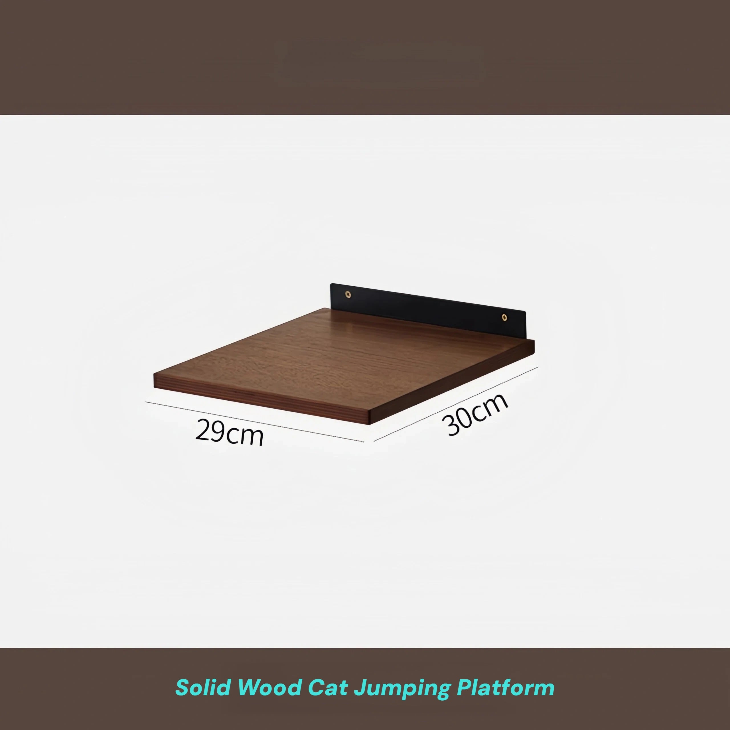 Zoiazoo Solid Wood Wall Cat Step – All-Season Wall-Mounted Cat Bed & Jump Platform, Space-Saving Home Climbing Shelf