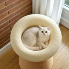 Zoiazoo Sisal Cat Tree – Space-Saving Small Cat Scratching Post with Integrated Cat Bed and Vertical Scratcher