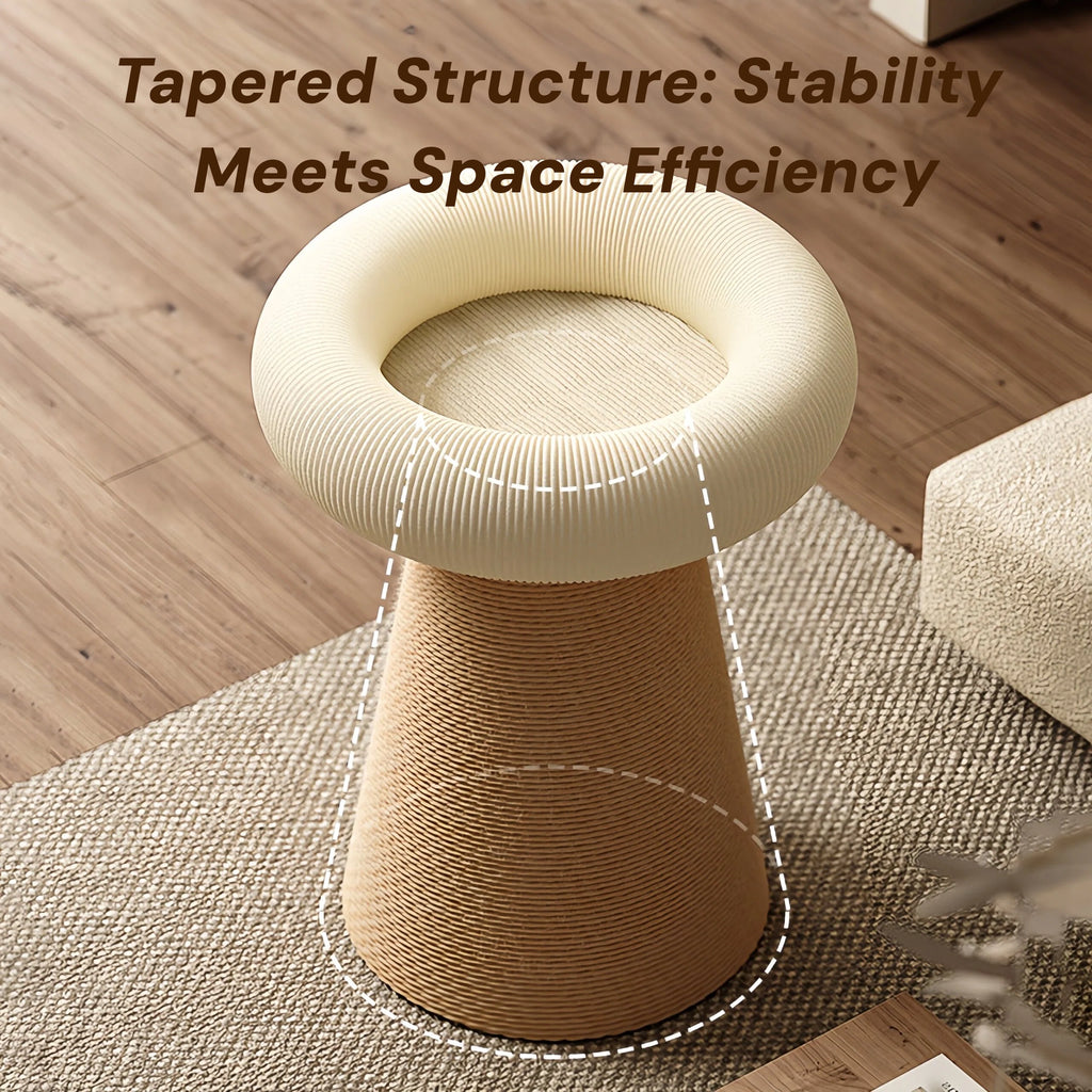 Zoiazoo Sisal Cat Tree – Space-Saving Small Cat Scratching Post with Integrated Cat Bed and Vertical Scratcher
